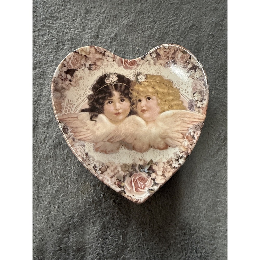 Cherub Heart Shape Plate